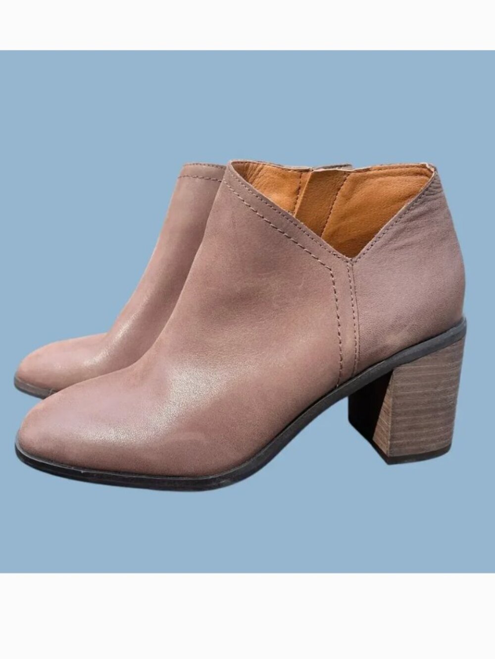 Lucky Brand Women's Brown Bellita Bootie Ankle Boot 7.5